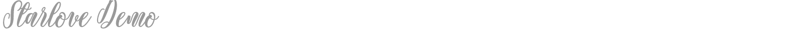 Starlove font preview